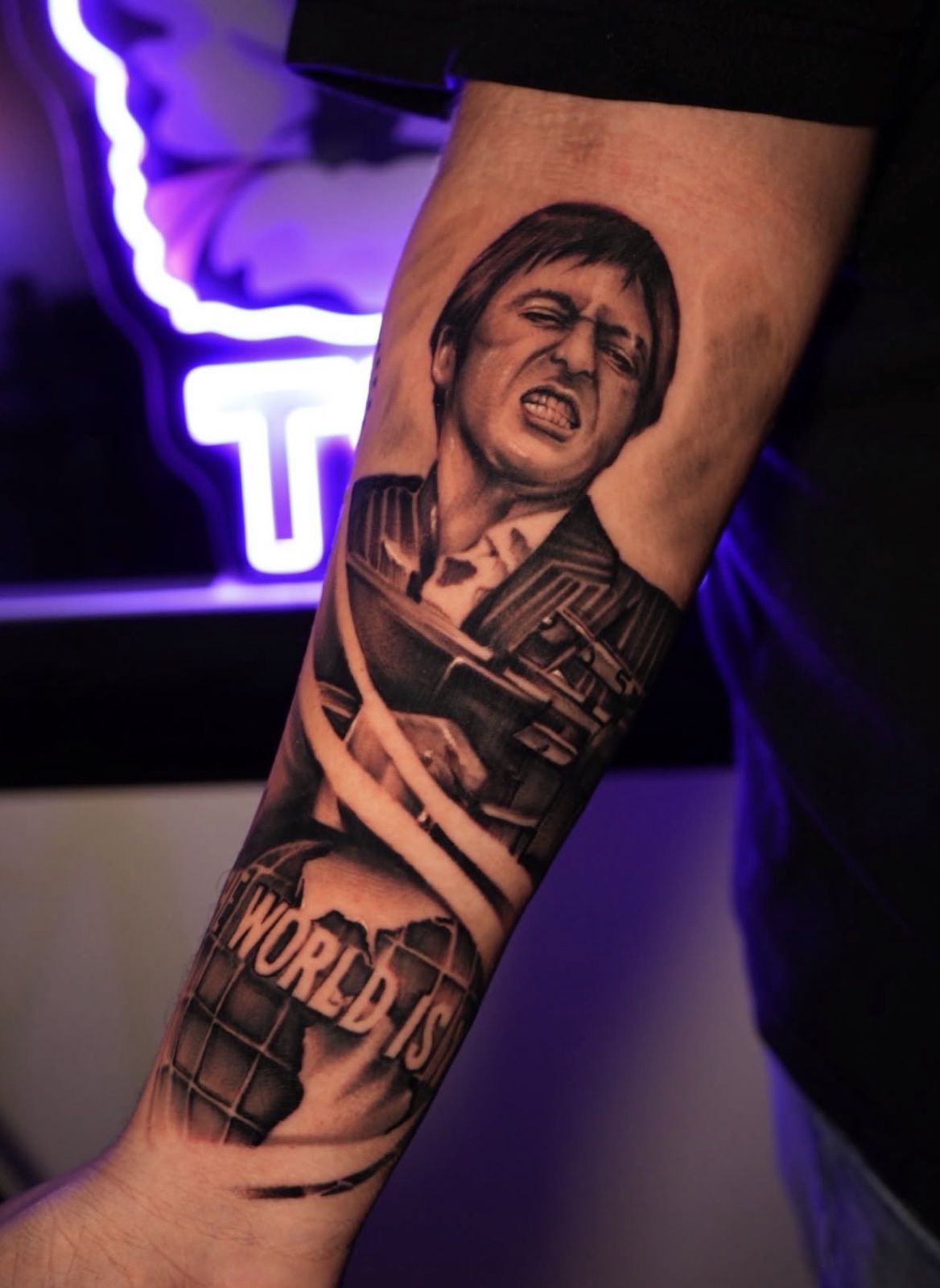 Black & Grey Realism tattoo work by Apolo