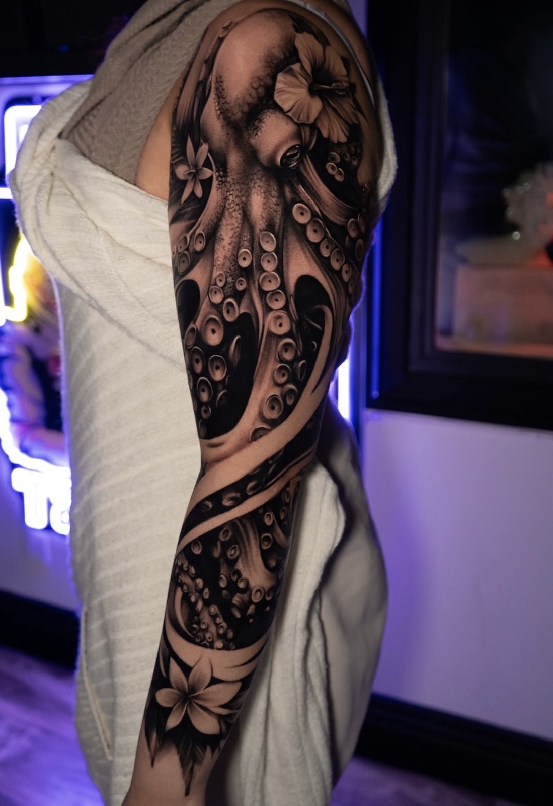 Black & Grey Realism tattoo work by Apolo