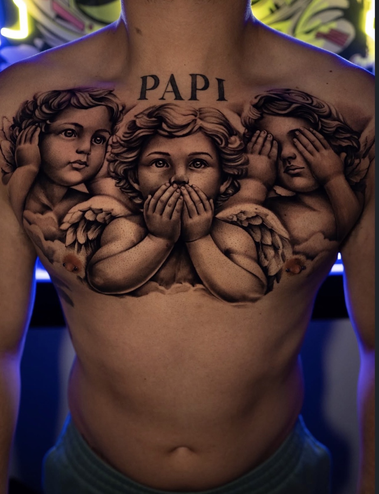 Black & Grey Realism tattoo work by Apolo
