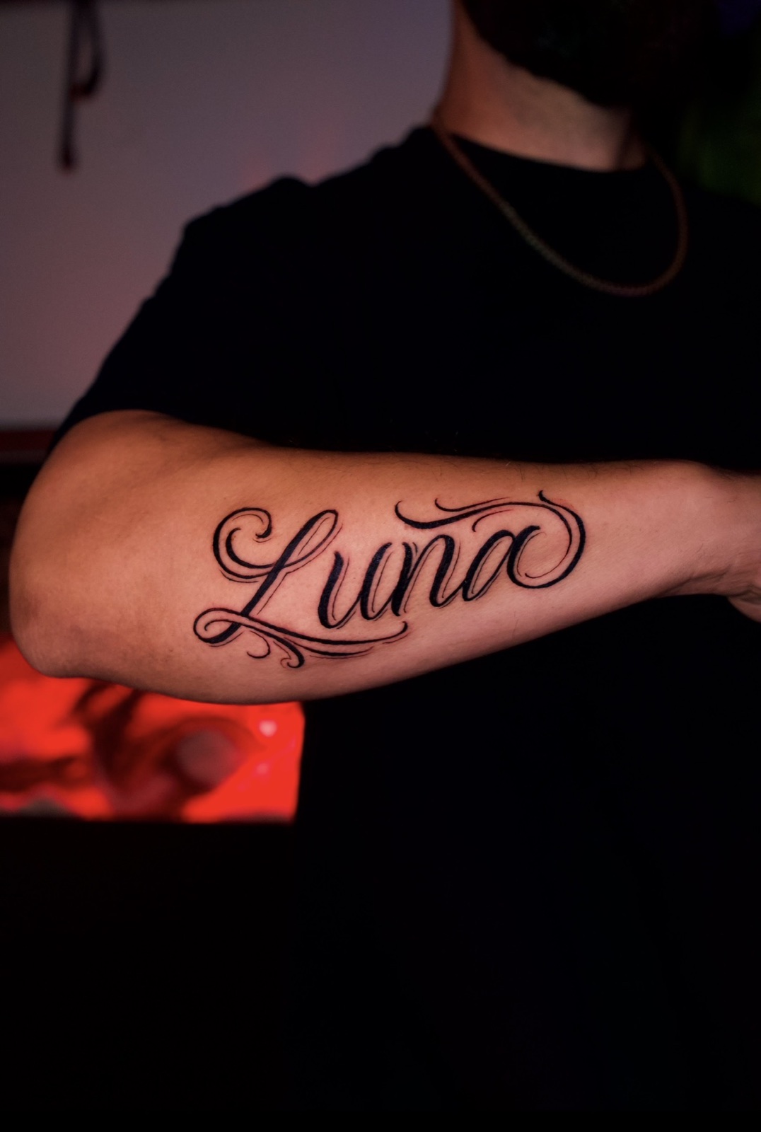 Freehand Lettering tattoo work by David