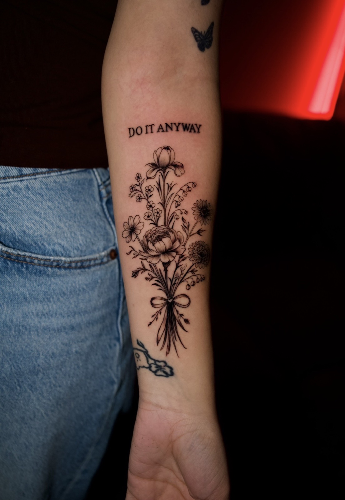 Freehand Lettering tattoo work by David