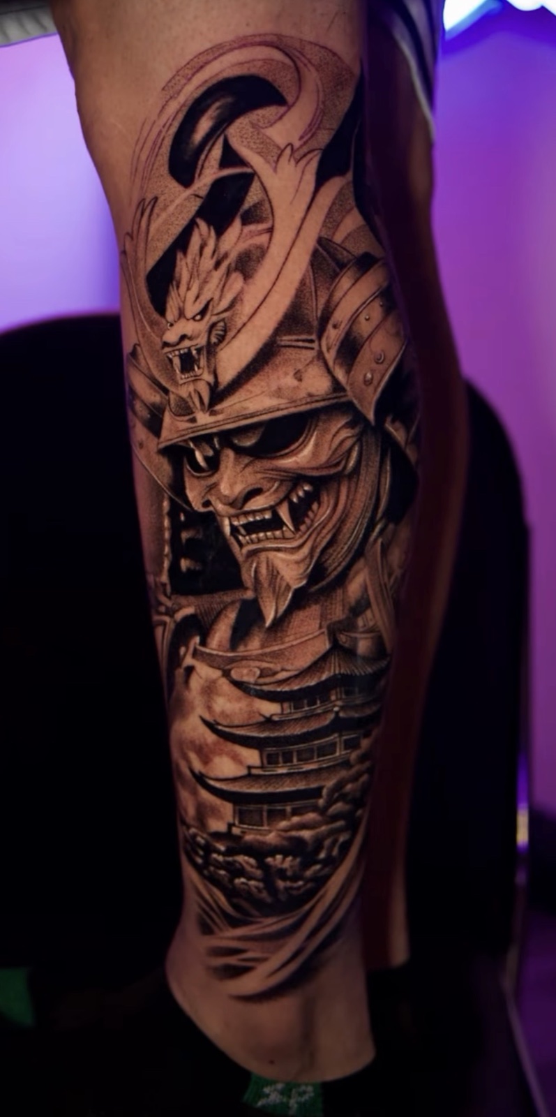 Black & Grey Realism tattoo work by Henry