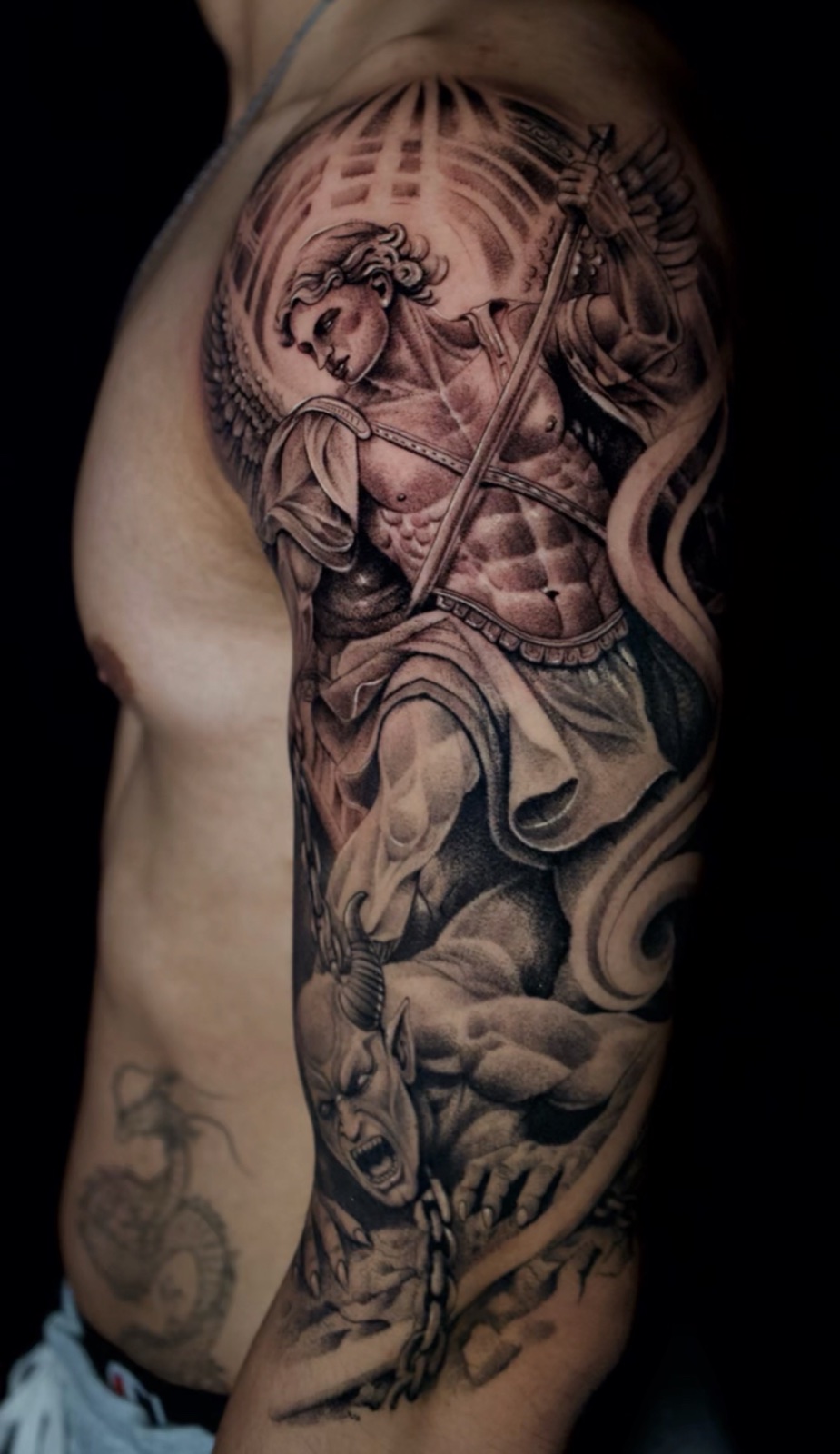 Fine Line tattoo work by Henry