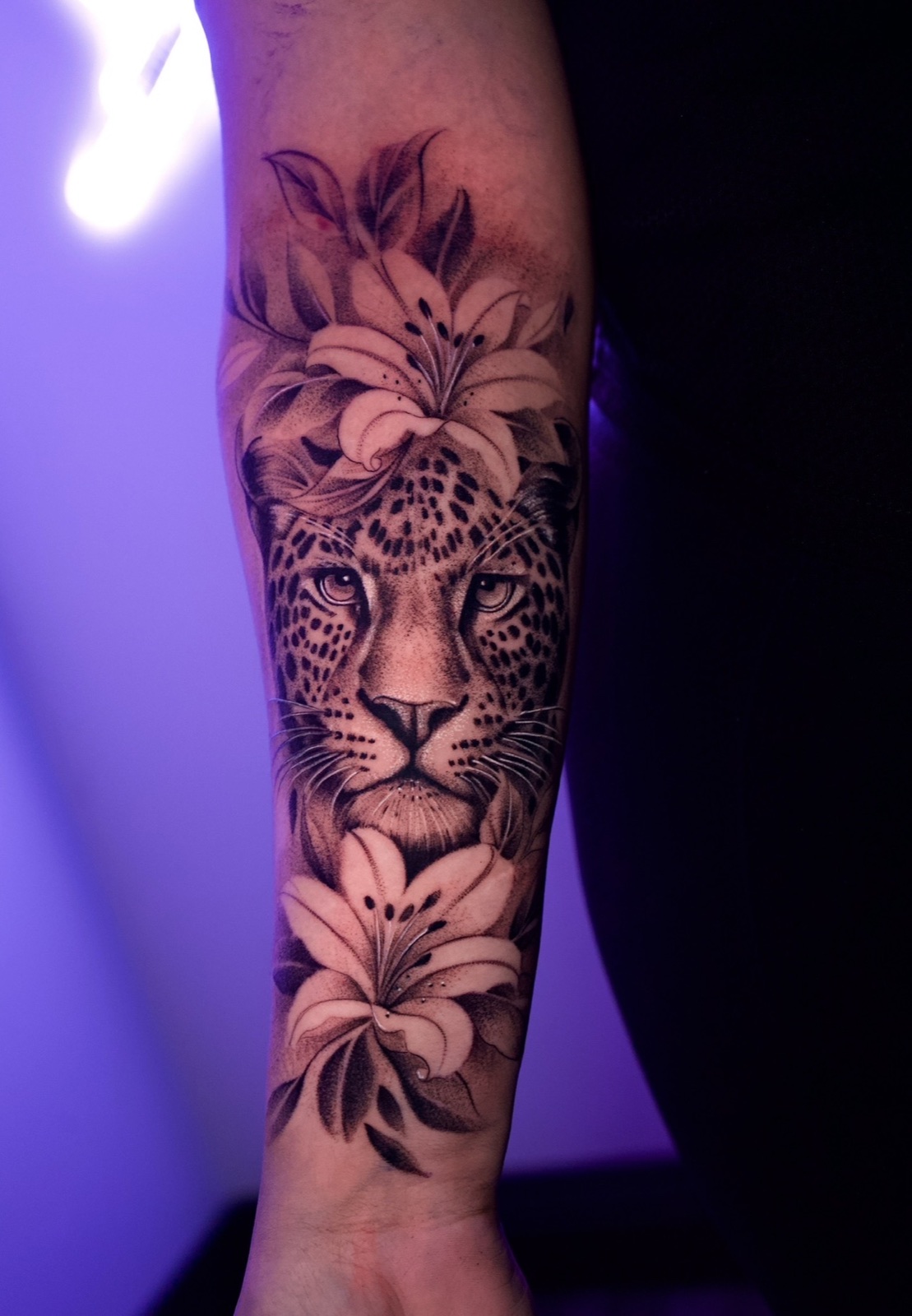 Black & Grey Realism tattoo work by Henry
