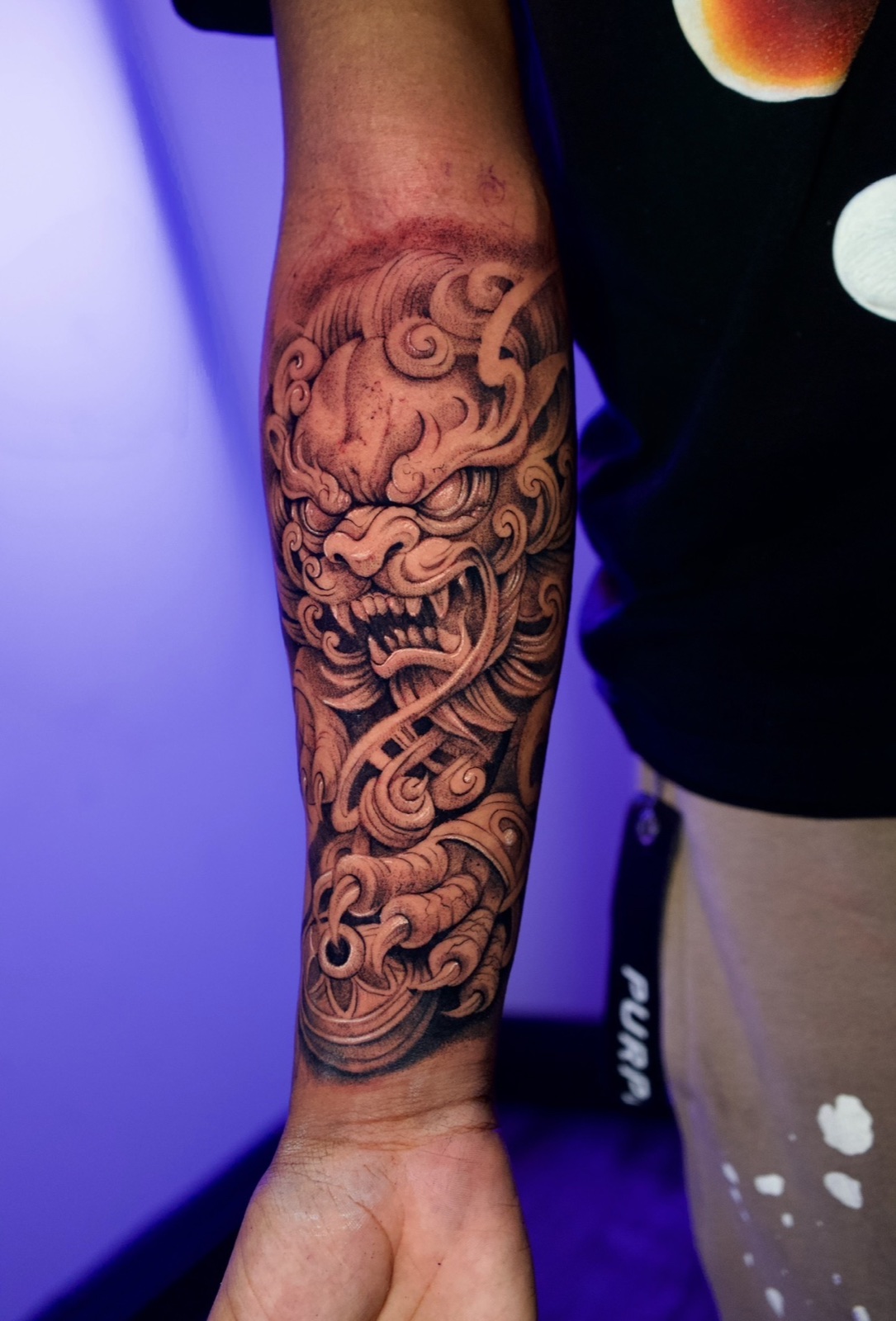 Black & Grey Realism tattoo work by Henry