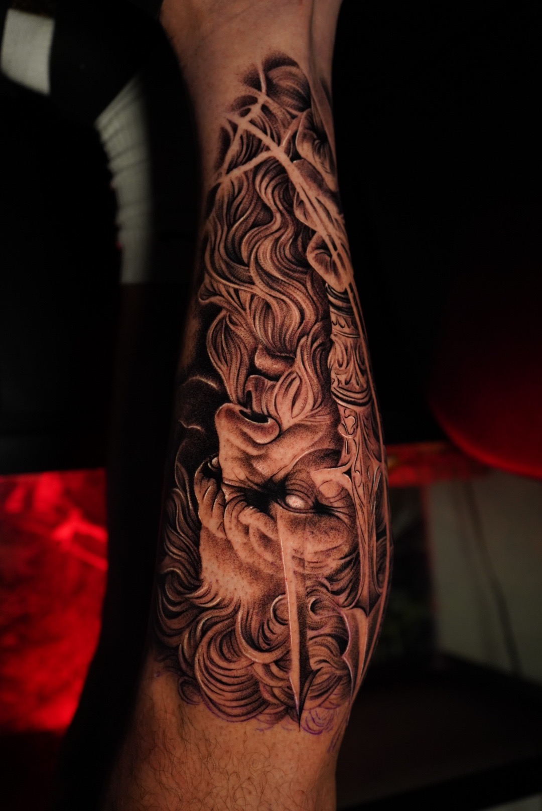 Black & Grey Realism tattoo work by Henry