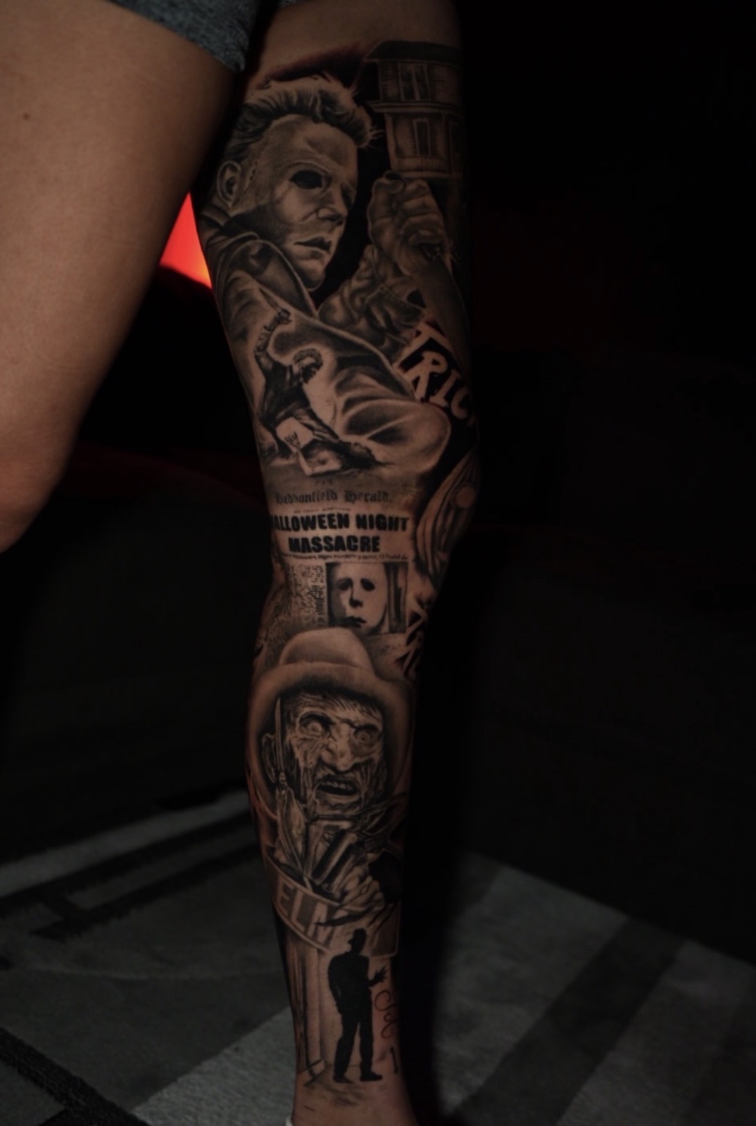 Blackwork tattoo work by Juan