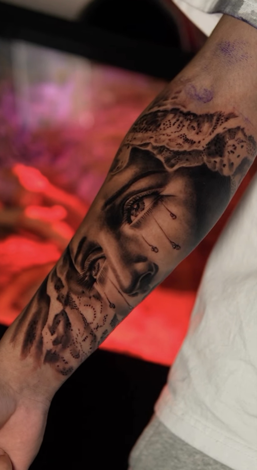 Blackwork tattoo work by Juan